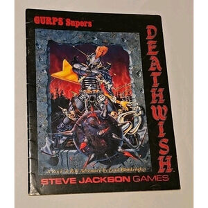 GURPS Supers Deathwish Steve Jackson Games 6112 Vintage 1989 Loyd Blankenship
